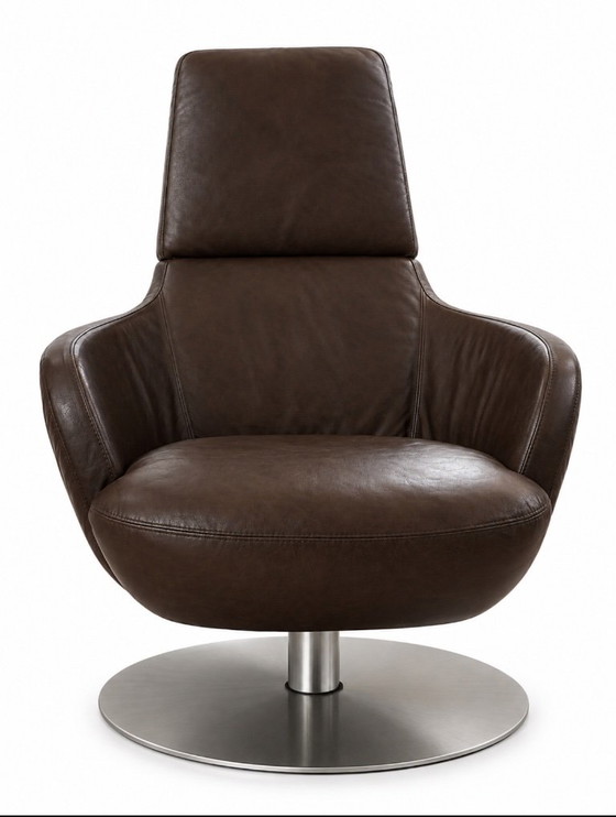 Fauteuil vintage Natuzzi Brend – Cuir (photo 2 of 5)