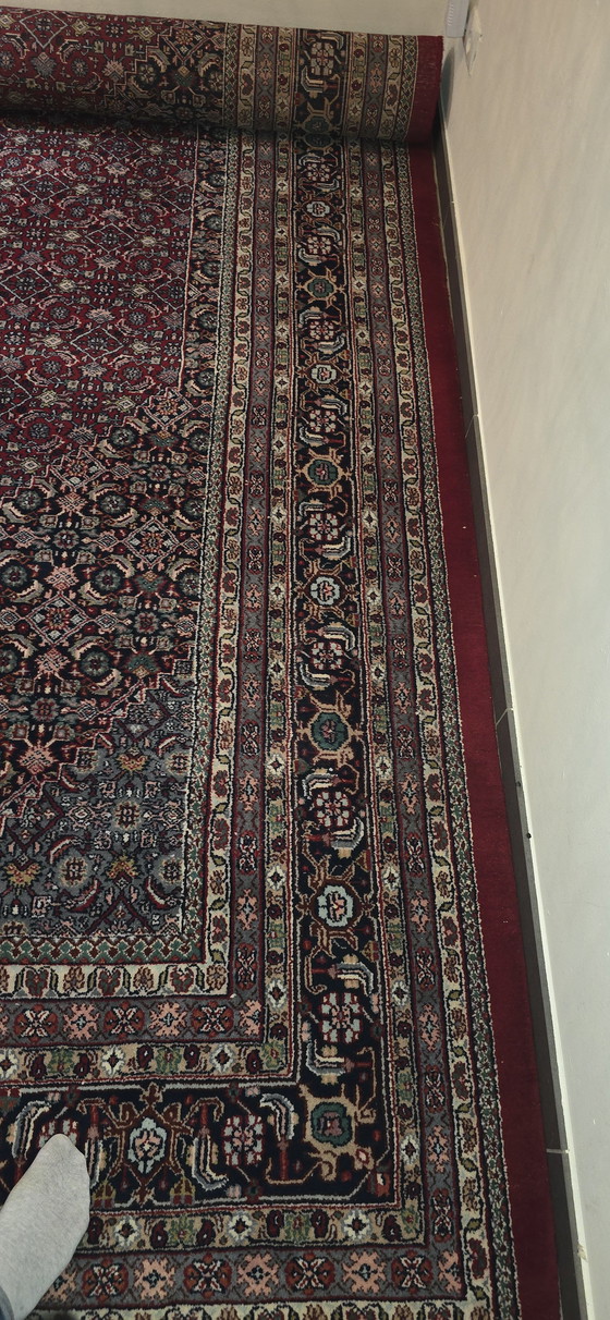 Image 1 of Majestic space-saving wonder: Hand-knotted Bidjar in the classic Herati pattern (approx. 13 m²)