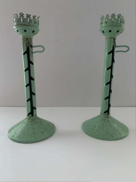 Image 1 of 2 Bauhaus Windlichten Kandelaars Kandelaars Marianne Brandt Ruppel Ruppelwerke