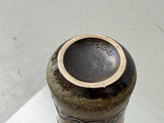 Image 1 of Scheurich ceramic vase, spiral design, Germany, 1970s