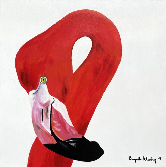 Image 1 of 2 paneles de flamencos