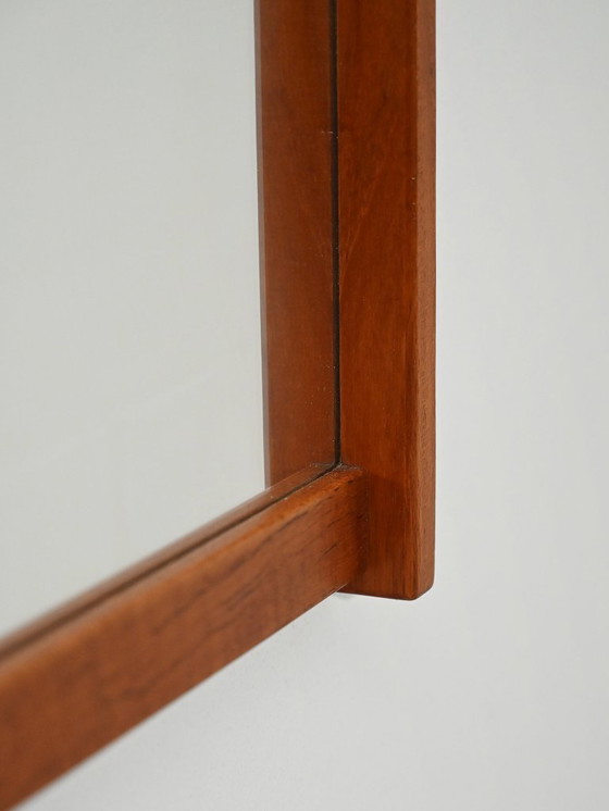 Image 1 of Scandinavische teakhouten spiegel uit de jaren 60