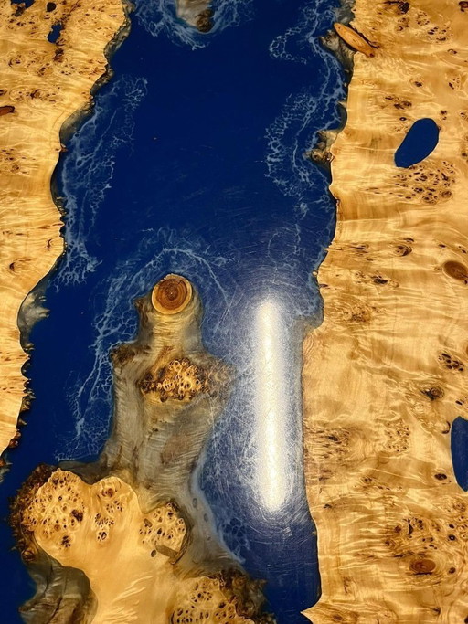 Epoxidharz/Echtholt Esstisch 