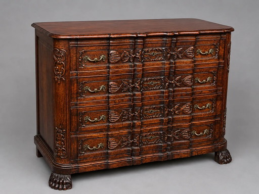 Luxueuze, gebeeldhouwde commode in neorenaissancestijl. – ladekasten, Wood (photo 2 of 7)