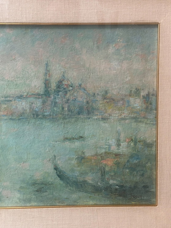 Oil Painting on Wood Panel of Venice by Traversa, 1970s – Paintings & Drawings (photo 4 of 10)