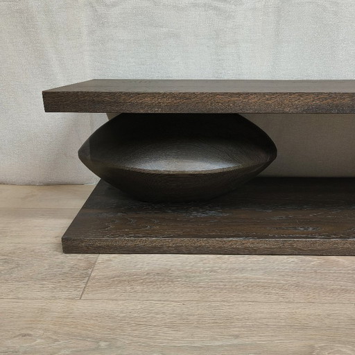 Meuble TV sculptural | Chêne massif