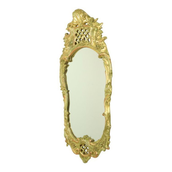 Image 1 of Zweedse Klassieke Spiegel Bladgoud Verguld 119cm