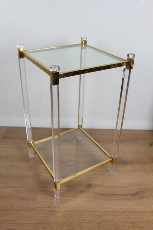 Vintage Hollywood Regency side table