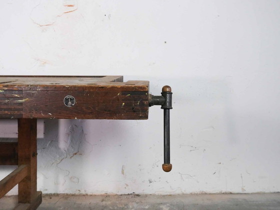 Image 1 of Vintage industriële werkbank, ladekast, dressoir