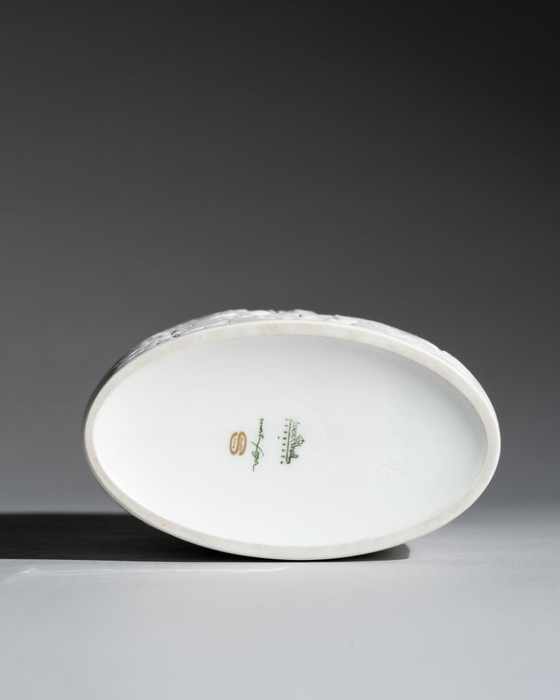 Image 1 of Rosenthal Bisque Porcelain Vase Trio Schreib, Freyer & XL “Pisa” Germany 70s-80s