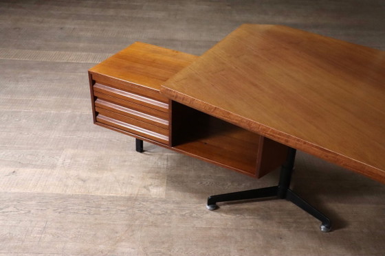 Escritorio Boomerang Osvaldo Borsani T96 para Tecno, Italia, 1956 – Wood (photo 15 of 16)