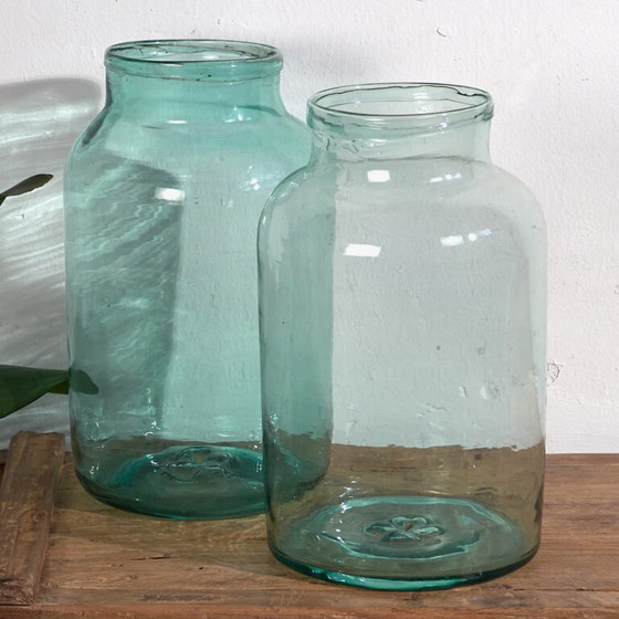 Große antike Flaschen (ca. 1920). 2er-Set #40 – Gläser & Karaffe, Glass (photo 7 of 10)