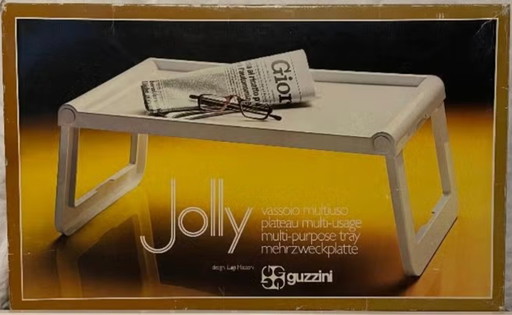 GUZZINI Jolly - anni '80 Design Luigi Massoni - vassoio pieghevole multifunzionale