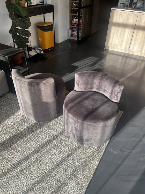 Image 1 of Fauteuil rond Keijser&Co avec dossier | Pouf Pomme
