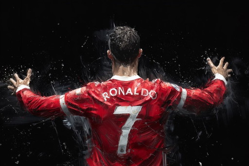 Alberto RICARDO - Cristiano RONALDO 4 - Lienzo de artista