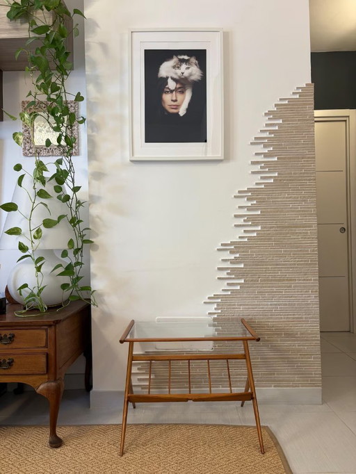 Mesitas de noche vintage bandejas francesas mid century antiguo lujo hecho a mano decoración barocco art deco Italia diseño Ico 