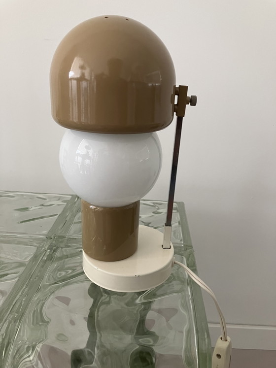 Very rare Italian 1960s lamp – GCME Pistoia, Table lamps, Metal, Glass (photo 4 of 12)