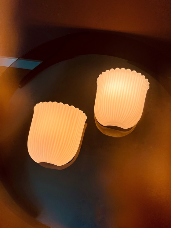 Image 1 of Set Glashütte Tulip Wall Lamps
