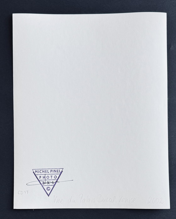 Image 1 of Michel Pinel - Venice 2002 - View of the Doge's Palace - signed photograph