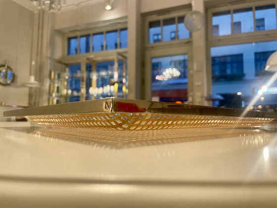 Image 1 of Lucite wicker tray italy 70‘s