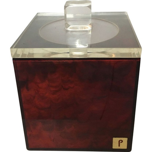 Alter Eiskübel aus Plexiglas, Frankreich 1970