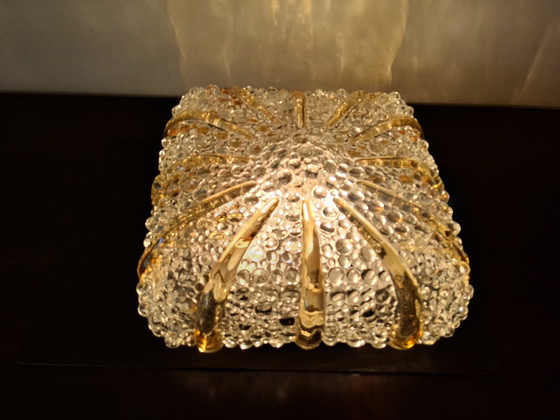 Image 1 of Wunderschöne Deckenleuchte mit Blasenglas, Maison Limburg J60/70 Helena Tynell Stil