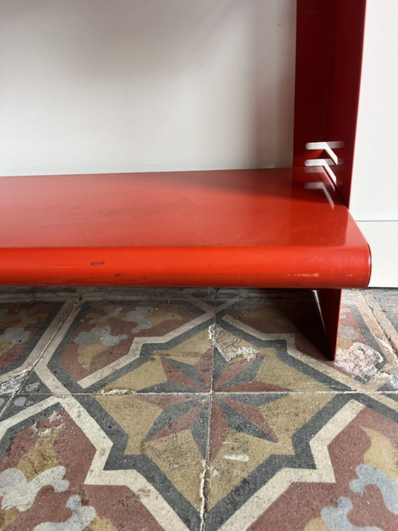 Portaoggetti da parete rosso italiano del 1970 – Scaffali a muro, Metal (photo 11 of 13)
