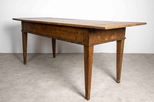Ancienne table de cuisine de campagne française