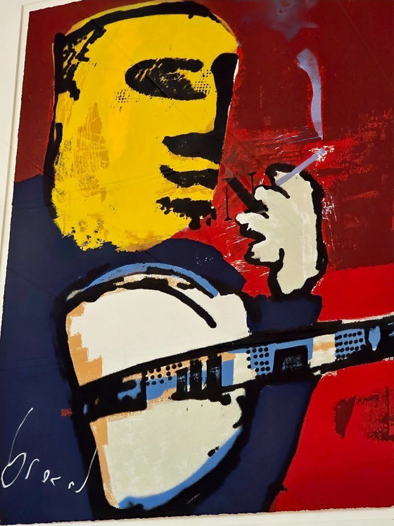 Image 1 of Herman Brood – Banjospieler / Gitarrist / Der Raucher – E.A. – Handsigniert