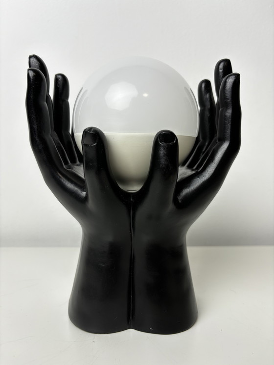 Image 1 of Art Deco Hands Table Lamp