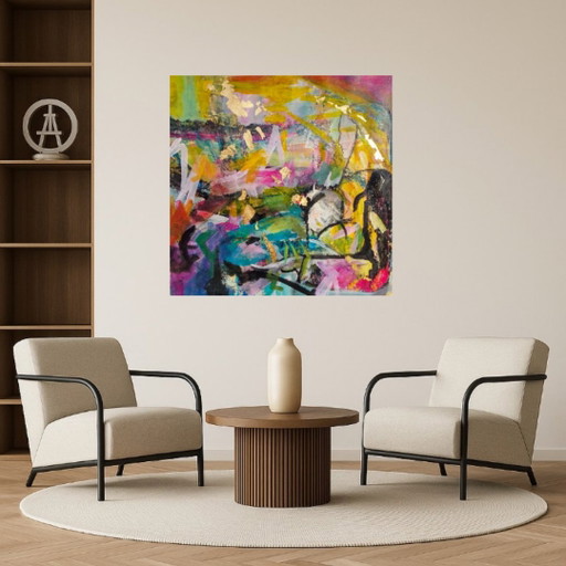 Acrylic painting #Trinity 80x80cm