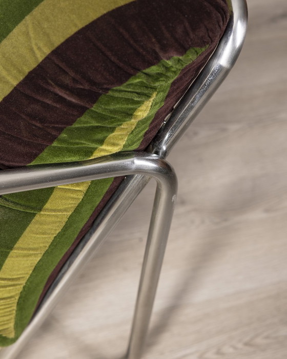 Image 1 of Pair of vintage 70s velvet armchairs designed by G. Faleschini for Mariani