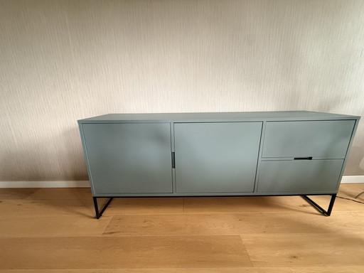 Cabinet grey/green – dressoirs, Metal, Wood