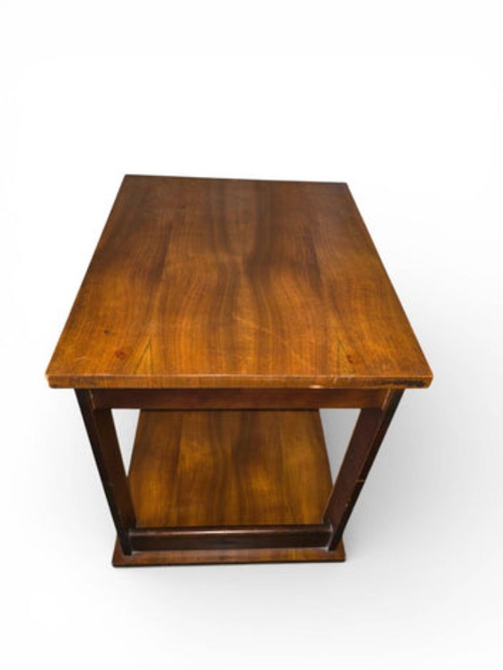 Art Deco houten bijzettafel/serveerwagen op wielen – Wood (photo 4 of 5)