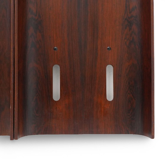 Image 1 of Wall coat rack in curved plywood, 1960s