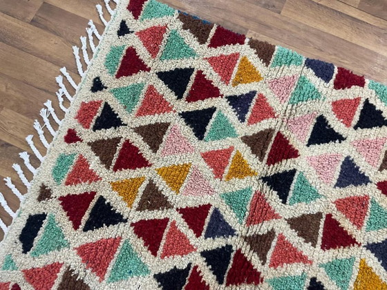 Image 1 of Tapis berbères multicolores en laine 200cmx150cm