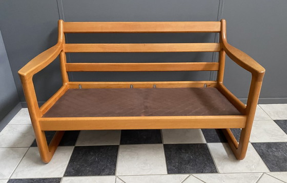 Image 1 of Divano a 2 posti CFC Silkeborg di Johannes Andersen nuovo rivestimento verde anni '60