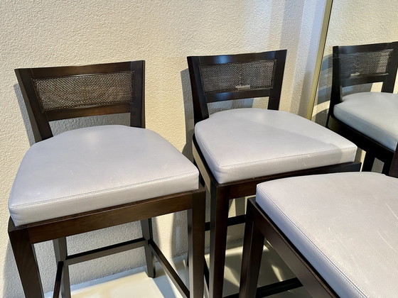 Promemoria Caffè by Romeo Sozzi barkruk barkruk 4 stuks – Barkrukken, Wood, Leather (photo 8 of 12)