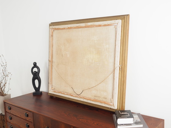 Image 1 of Peinture "The Angler's Return", design danois, années 1980, par A. Enkeshafi