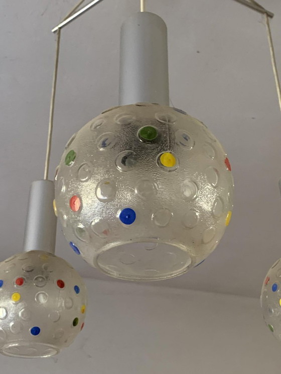 Plafoniera ungherese a forma di sfera Mid-Century, anni '60 – Plafoniere, Mid Century Modern (photo 4 of 4)