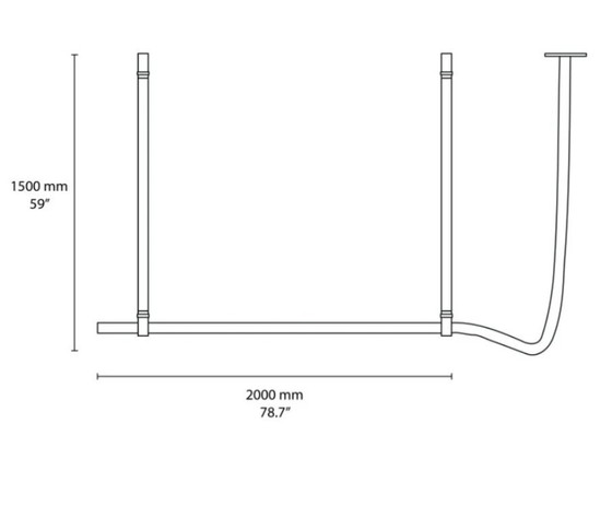 Image 1 of Cinturón de Flos de cuero negro