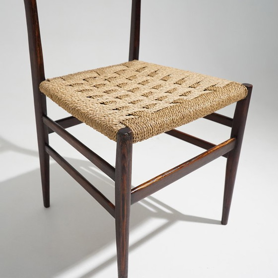 Image 1 of Sechs „Leggera“-Stühle von Gio Ponti für Cassina, 1950er Jahre