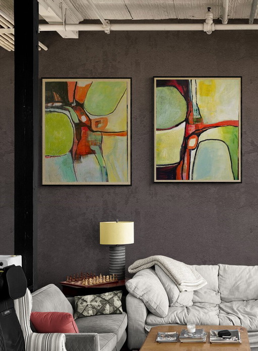 Campo verde astratto