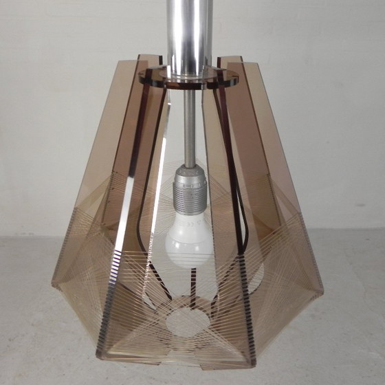 Vintage plexiglas en nylondraad hanglamp Paul Secon voor Sompex, jaren 60 – Hanglampen, Plastic (photo 8 of 25)