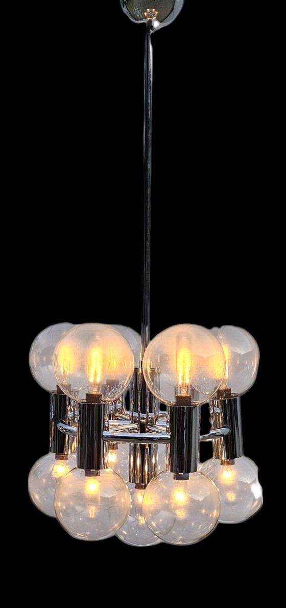 Coppia di Lampadari Moto ishii – Staff Leuchten, Vetro, Metallo (photo 4 of 5)