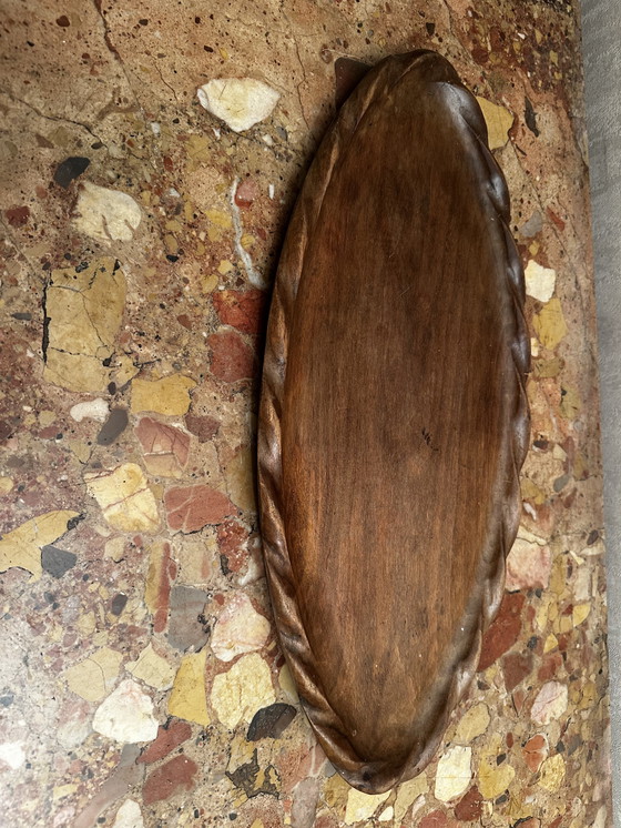 Image 1 of Plateau / Vide Poche ovale en Chêne attribué à Stanley Webb Davies de Windermere