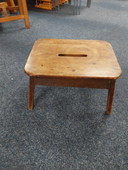 1 x houten voetenbank 1900's 