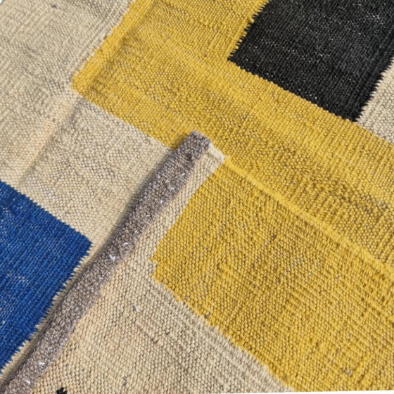 Sonia Delaunay Simultané Nr. 46 Handgewebter Wandteppich | Textilkunst | 217 × 146 cm (85 × 57 Zoll) (photo 4 of 10)