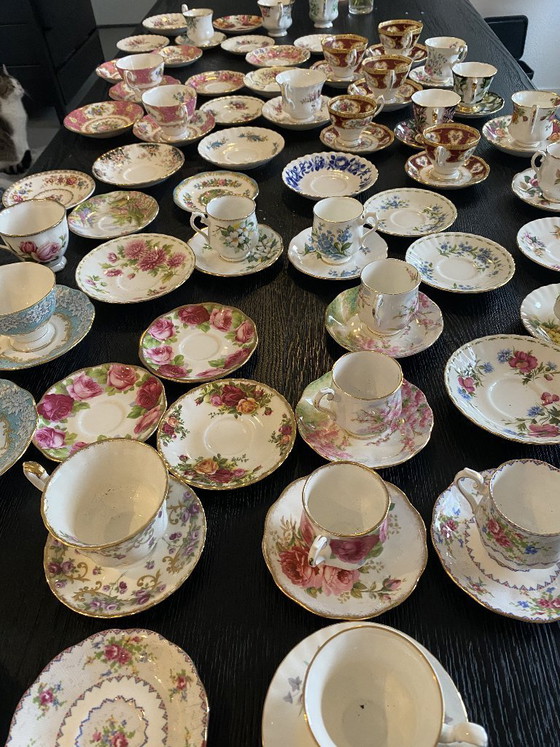 Image 1 of Large collection of Royal Albert cups and saucers in excellent condition
