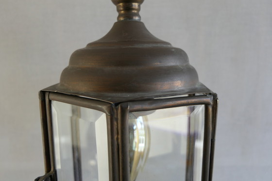 Image 1 of Autentica lanterna portoghese in ottone con diamanti sfaccettati